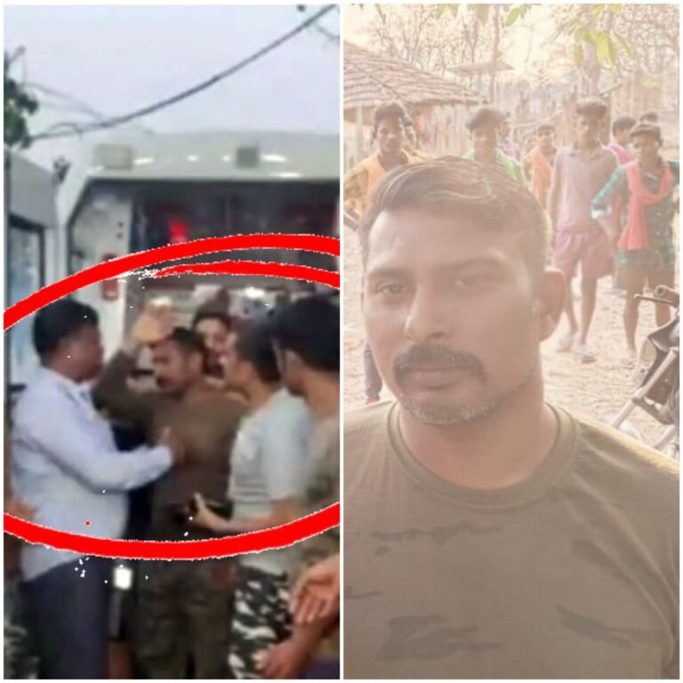 नक्सलियों ने अगुवा  CRPF जवान को  किया रिहा,जवान को एम्बुलेंस से लाया गया बासागुड़ा थाना