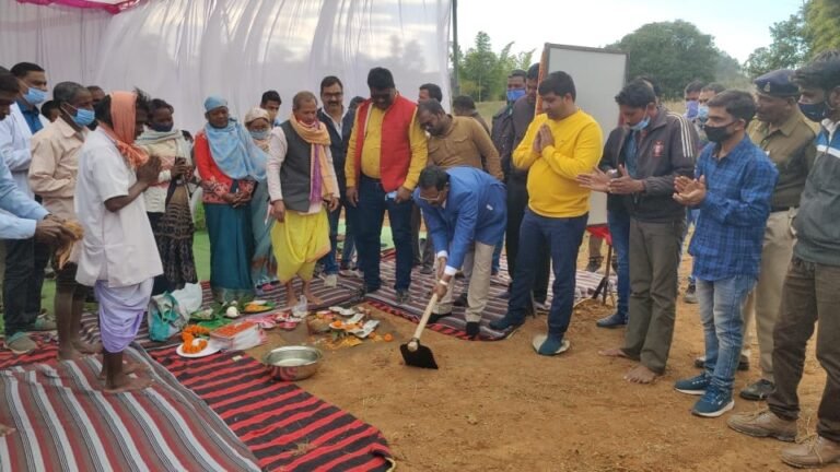 खाद्य मंत्री अमरजीत भगत ने किया 8 करोड़ 91 लाख रुपये की लागत से बनने वाले पुल का शिलान्यास…