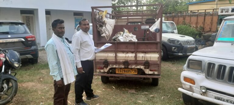 सार्वजनिक वितरण प्रणाली के चावल की अवैध खरीद-फरोख्त करते छोटा हाथी वाहन समेत 11 बोरी चावल जब्त…