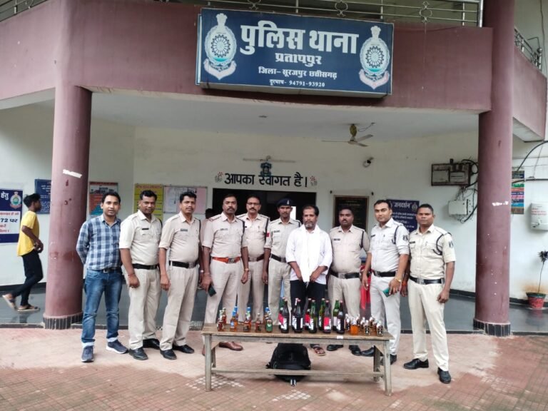 अवैध शराब के साथ पुलिस ने 1 युवक को किया गिरफ्तार…