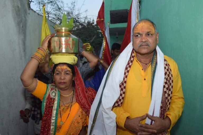 भूपदेवपुर बेलारी में भव्य कलश यात्रा का हुआ आयोजन…
