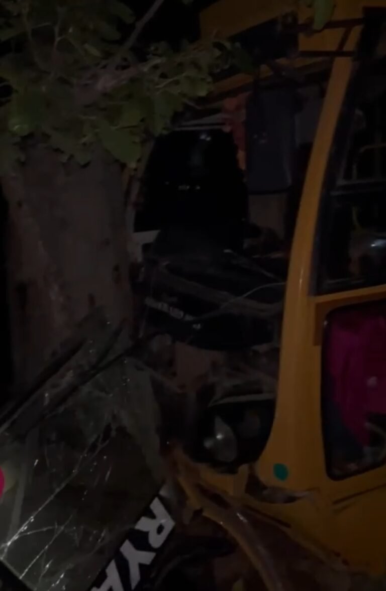 स्कूली बच्चों से भरी बस खाई में गिरी, धमतरी से पिकनिक मनाने आए थे मैनपाट…