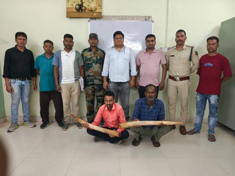 हाथी दांत की तस्करी और सौदा करते हुए पकड़े गए दो आरोपी…