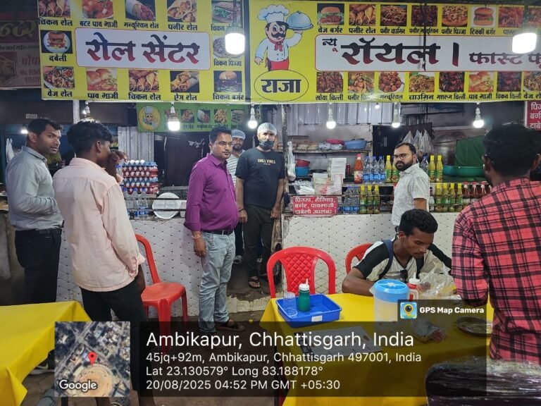 खाद्य सुरक्षा अधिनियम का उल्लंघन, 19 प्रतिष्ठानों पर 3.10 लाख रुपए का अर्थदण्ड…