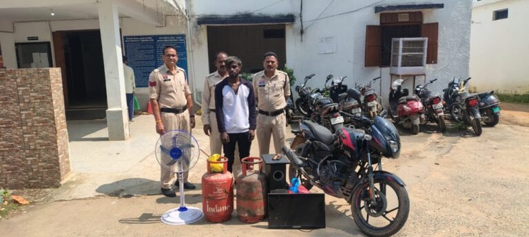 सुभाषनगर क्षेत्र में 14 घरों मे चोरी करने वाला आरोपी गिरफ़्तार…