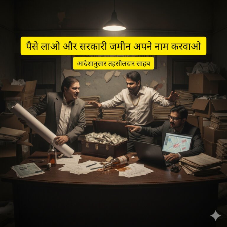 बड़े झाड़ की जंगल का पट्टा बनाकर सरकारी जमीन की अफरातफरी, तहसीलदार संजय राठौर कारनामा पार्ट–1…