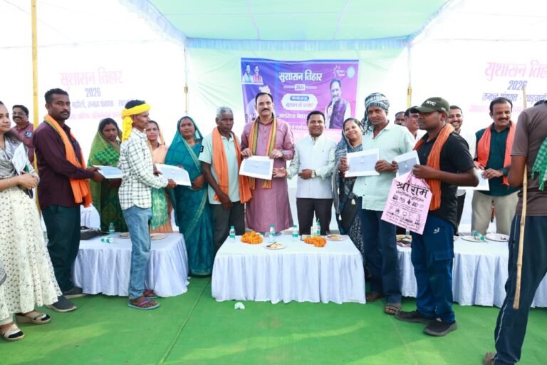 “सुशासन तिहार 2026” में जनसमस्याओं का मौके पर समाधान, मंत्री जायसवाल बोले—सरकार अब सीधे जनता के बीच…